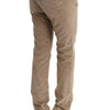 Ermanno Scervino Beige Cotton Velvet Regular Fit Pants