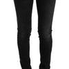 Acht – Schwarze Slim-Fit-Jeans aus Baumwolldenim