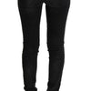 Acht – Schwarze Slim-Fit-Jeans aus Baumwolldenim