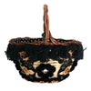 Dolce & Gabbana Beige Straw Snakeskin Pom Pom Crystal AGNESE Bag