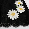 Dolce & Gabbana Black Floral Lace Chamomile Sicily Dress