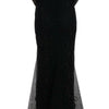 Robe fourreau longue noire élégante Dolce &amp; Gabbana