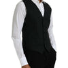 Gilet de soirée en laine noire Dolce &amp; Gabbana