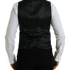 Gilet de soirée en laine noire Dolce &amp; Gabbana