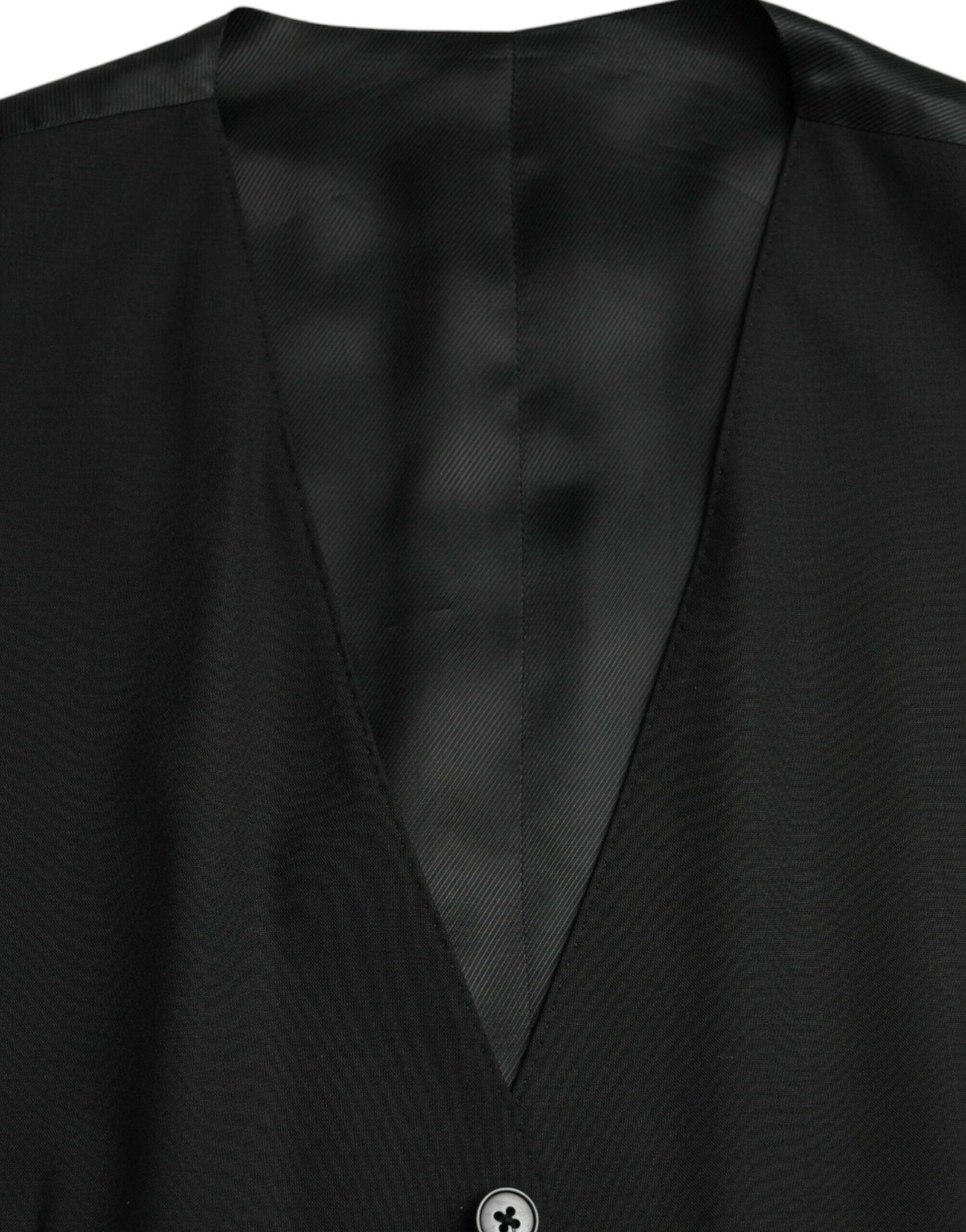Gilet de soirée en laine noire Dolce &amp; Gabbana