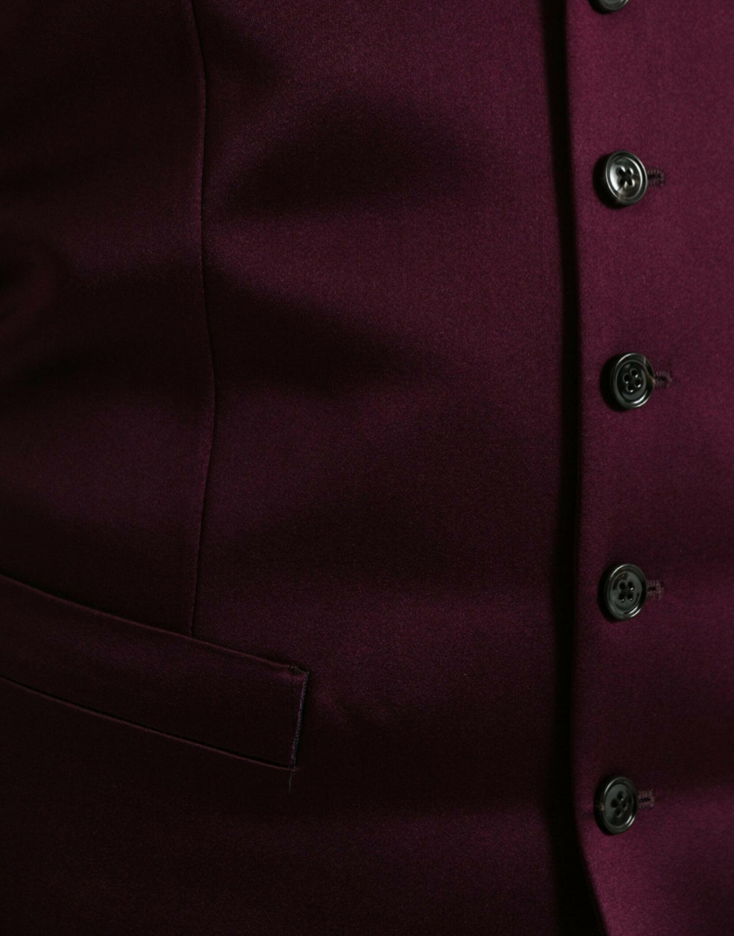 Dolce &amp; Gabbana Robe gilet en satin de soie marron Gilet formel