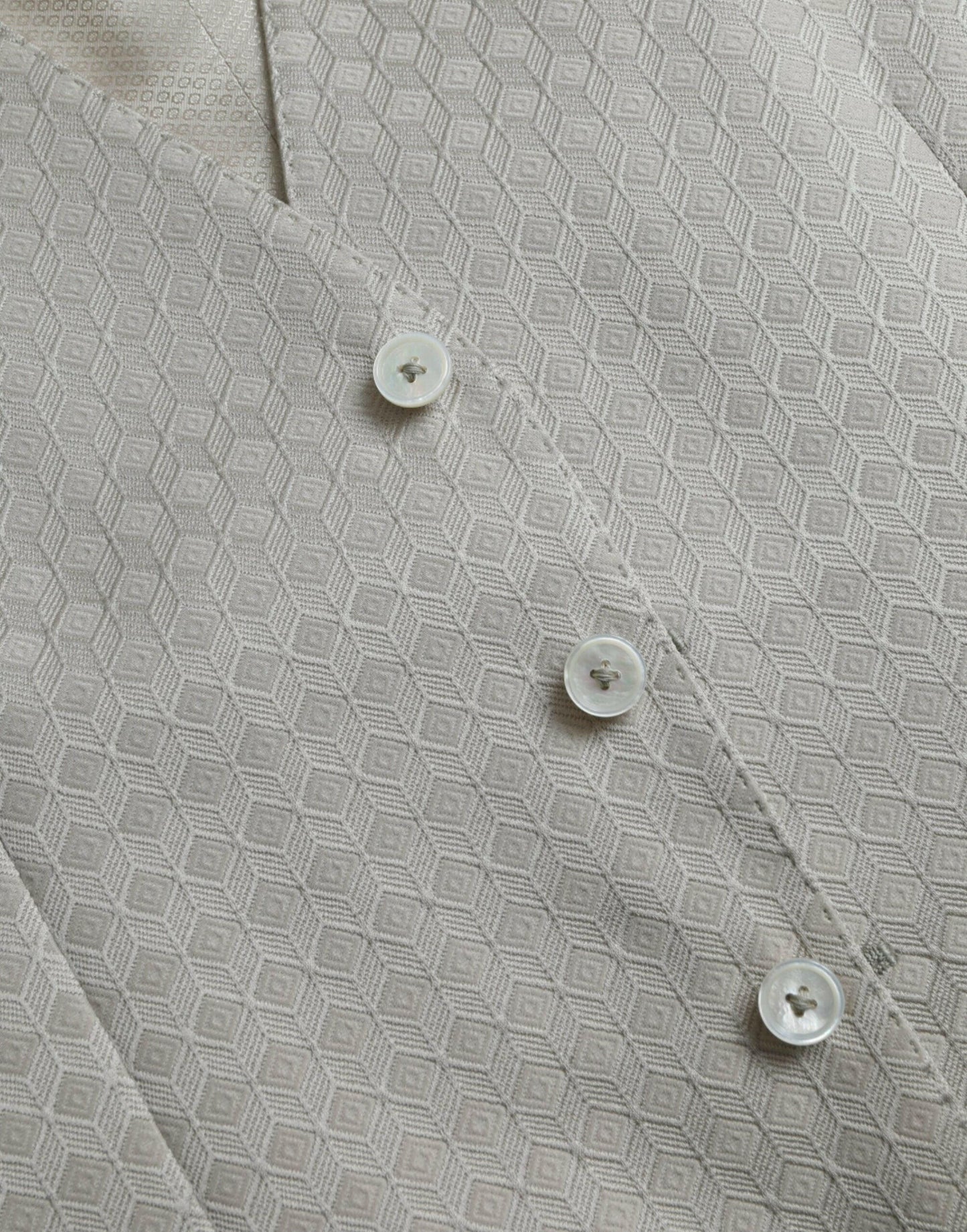 Dolce &amp; Gabbana - Robe gilet en coton blanc cassé - Gilet habillé