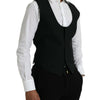 Robe gilet en laine noire Dolce &amp; Gabbana