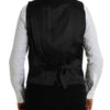 Robe gilet en soie noire Dolce &amp; Gabbana