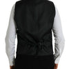 Robe gilet en laine noire Dolce &amp; Gabbana