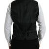 Dolce &amp; Gabbana Schwarze Wollweste, formelle Weste