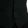 Dolce &amp; Gabbana Schwarze Wollweste, formelle Weste