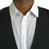 Dolce &amp; Gabbana Robe gilet en coton noir Gilet formel