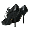 Dolce &amp; Gabbana – Mary-Jane-Pumps aus schwarzem Pythonleder