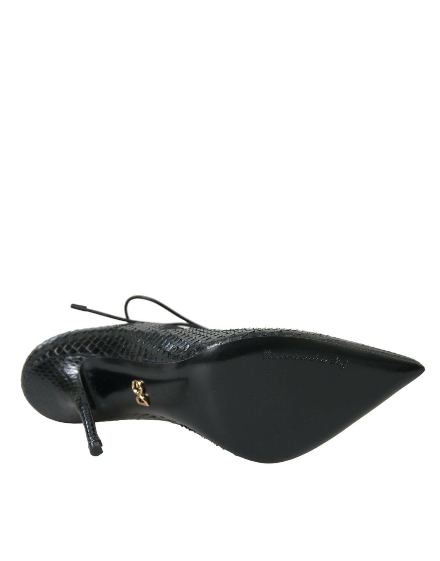 Dolce &amp; Gabbana – Mary-Jane-Pumps aus schwarzem Pythonleder