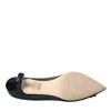 Dolce & Gabbana Black Leather BOOM Patch Heels Pumps Shoes