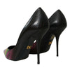 Escarpins à talons en cuir exotique multicolore Dolce &amp; Gabbana