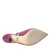 Dolce & Gabbana Pink Slingbacks Crystal Pumps Shoes