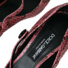 Chaussures à talons Mary Jane en cuir python rose Dolce &amp; Gabbana