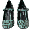 Escarpins Mary Jane en cuir python Aqua Dolce &amp; Gabbana