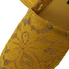 Dolce &amp; Gabbana Gelbe Taormina Espadrille-Loafer mit Spitze