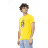 T-shirt Cavalli Class en coton jaune pour homme