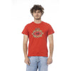 Rotes Baumwoll-T-Shirt der Cavalli Class