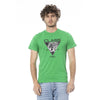 T-shirt Cavalli Class en coton vert pour homme