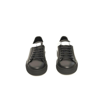Cerruti 1881 Black Cowhide Men Sneaker