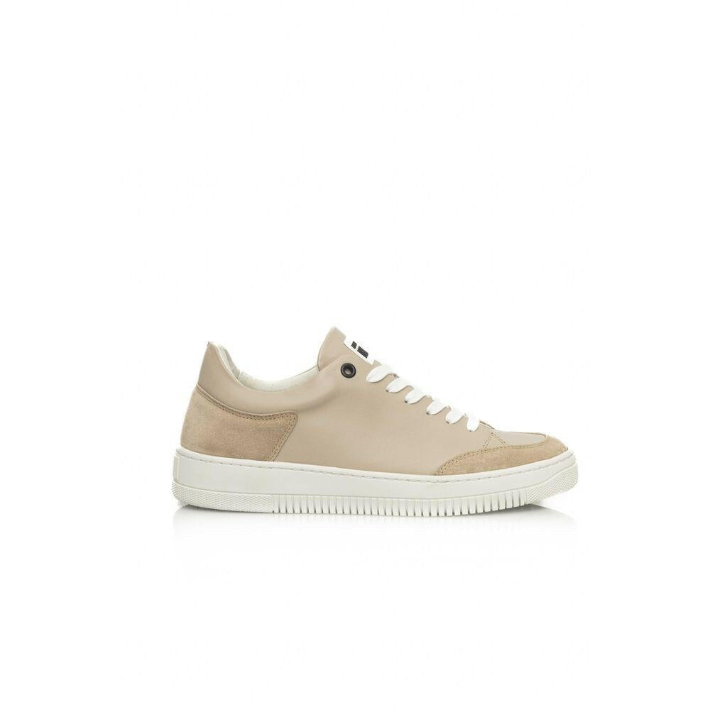 Cerruti 1881 Beige Cowhide Women Platform Sneaker