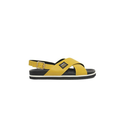 Cerruti 1881 Yellow Calfskin Women Sandal