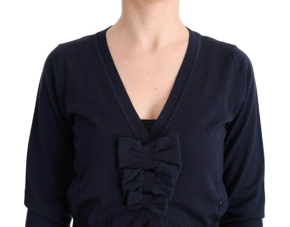 MARGHI LO' Blue Wool Blouse Sweater