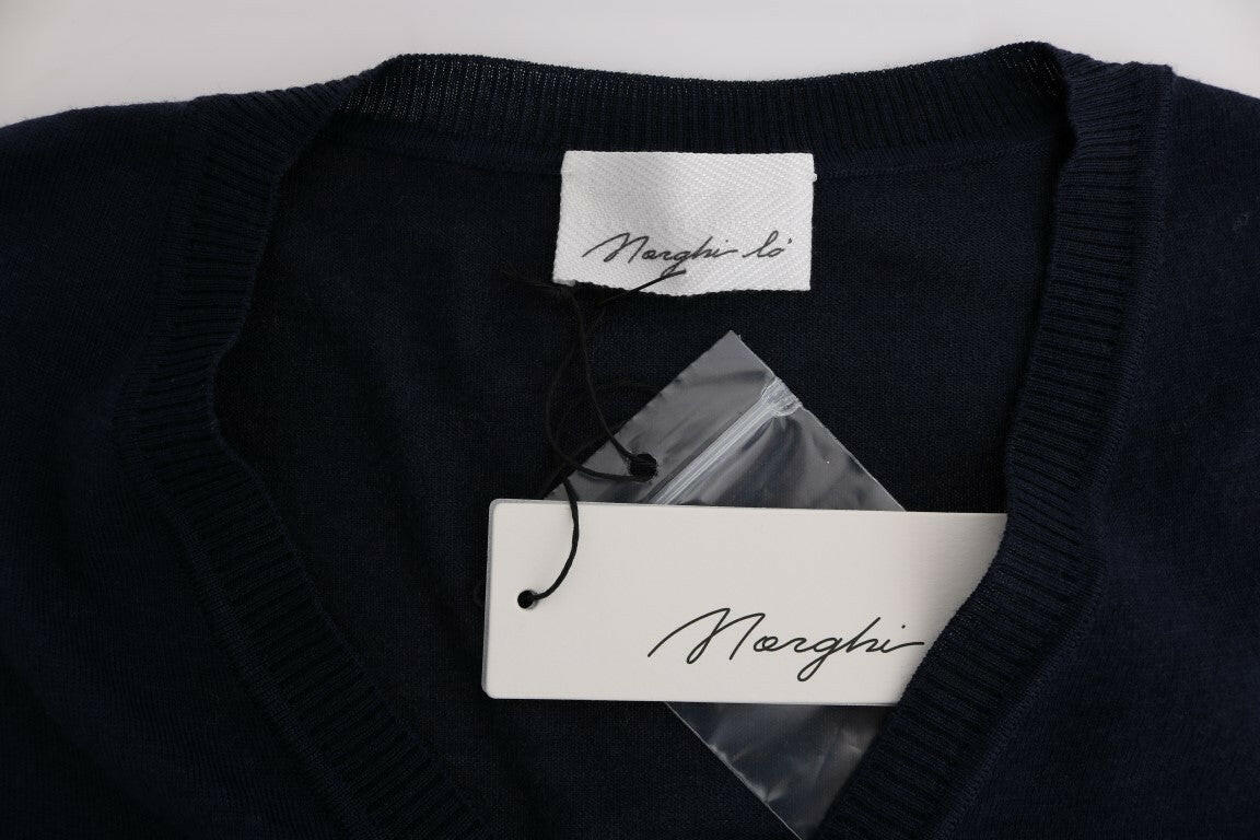 MARGHI LO' Blue Wool Blouse Sweater