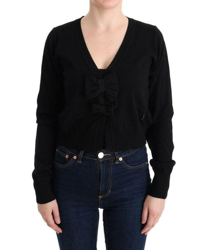 MARGHI LO' Black Wool Blouse Sweater