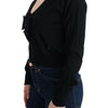 MARGHI LO' Black Wool Blouse Sweater