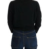 MARGHI LO' Black Wool Blouse Sweater