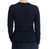 Costume National Blue V-neck Viscose Sweater
