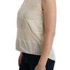 Costume National Beige Asymmetrische Topbluse