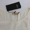 Costume National Beige Asymmetrische Topbluse