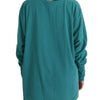 John Galliano Green Cotton Oversized Sweater