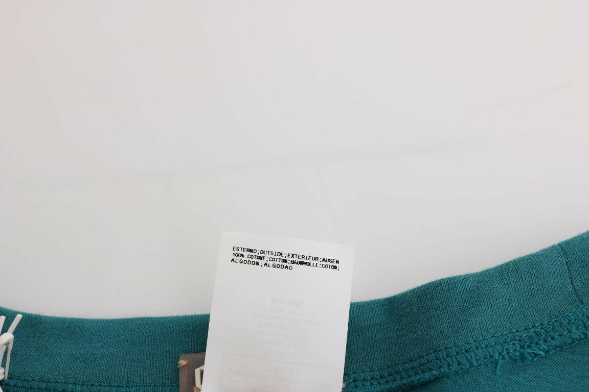 John Galliano Green Cotton Oversized Sweater