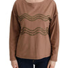 John Galliano Brown Cotton Studded Sweater
