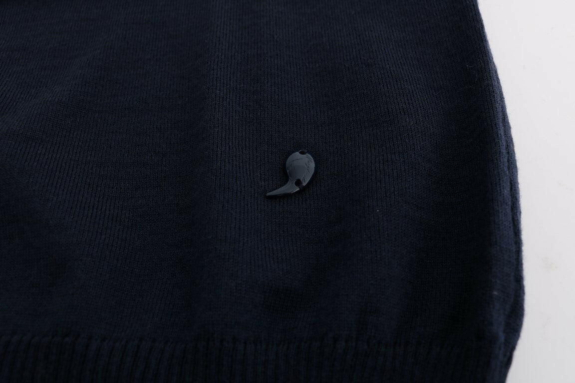 Robe élégante en laine bleue MARGHI LO'