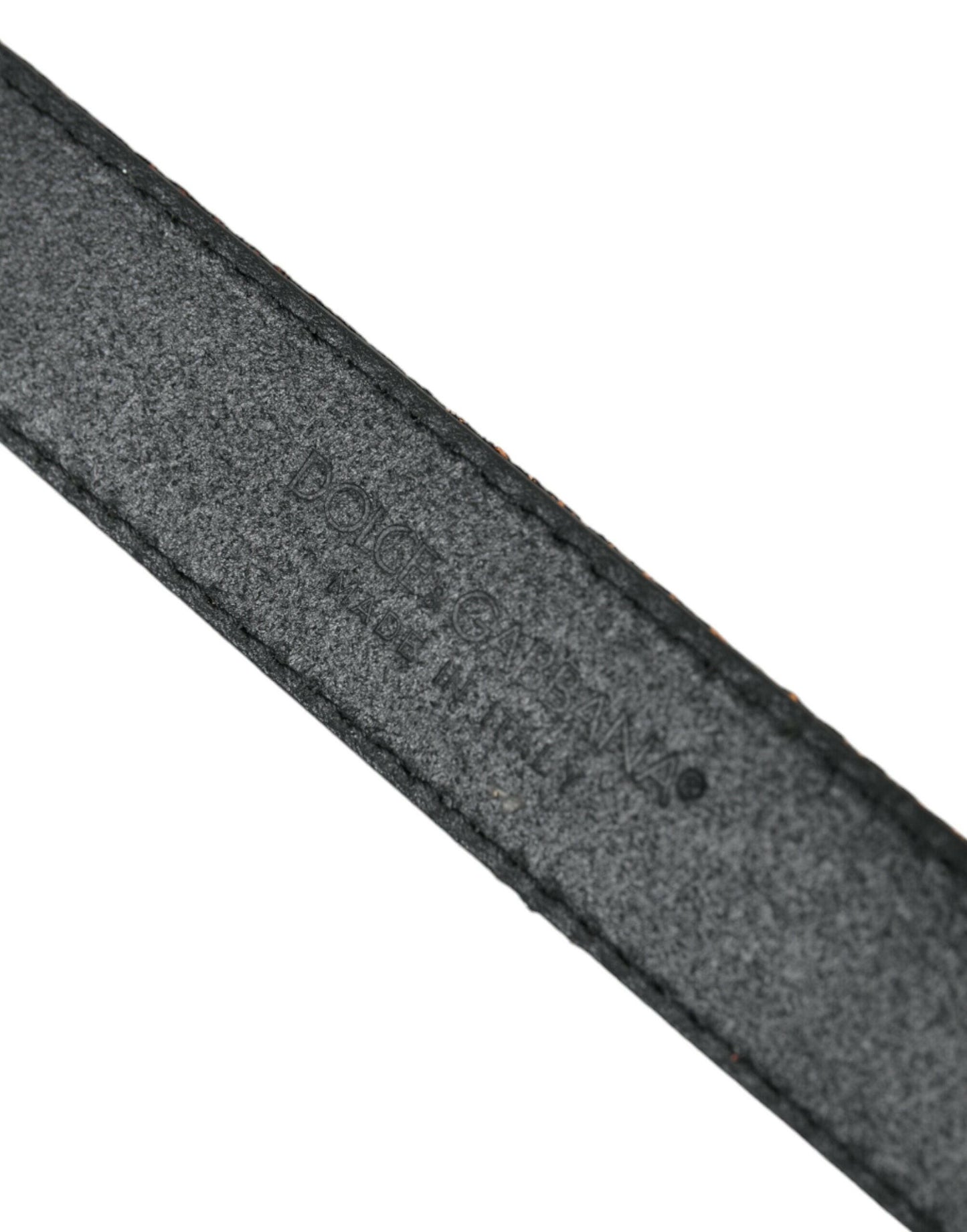 Dolce &amp; Gabbana – Gürtel mit goldenen Jacquardstreifen und silberner Metallschnalle