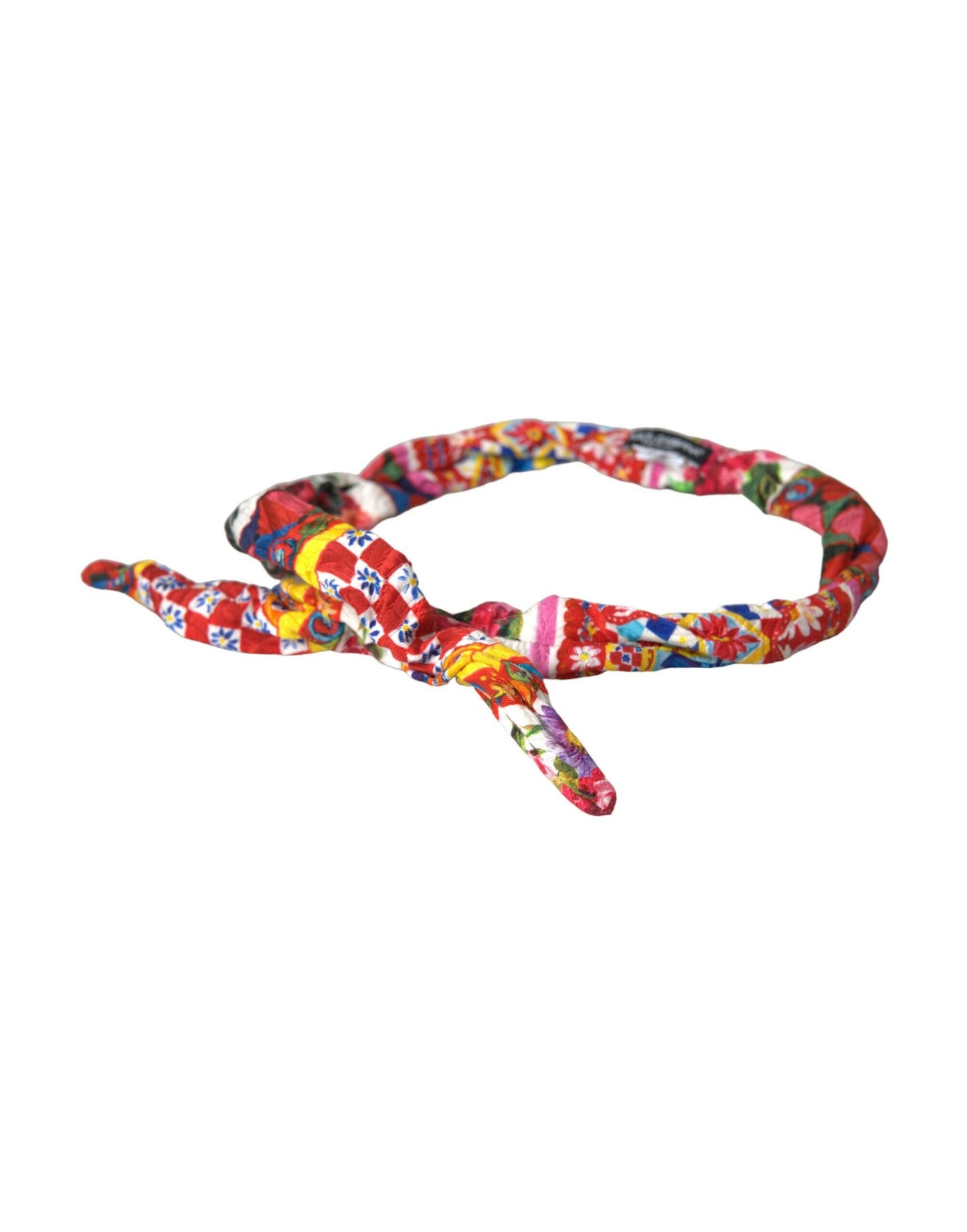 Dolce &amp; Gabbana Ceinture multicolore à imprimé Carretto