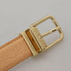 Dolce & Gabbana Beige Exotic Leather Gold Metal Buckle Belt