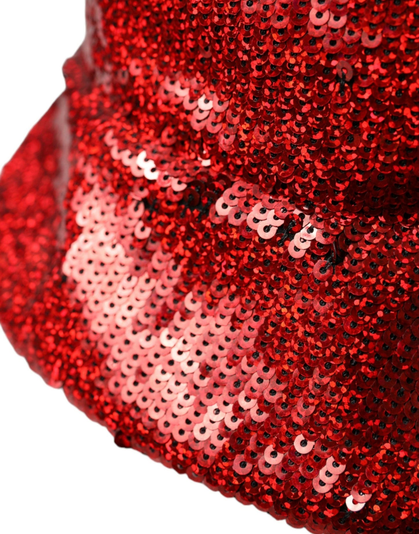Bob en nylon à paillettes rouges Dolce &amp; Gabbana pour homme