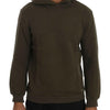Daniele Alessandrini Green Pullover Hodded Cotton Sweater