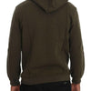 Daniele Alessandrini Green Pullover Hodded Cotton Sweater