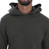 Daniele Alessandrini Green Pullover Hodded Cotton Sweater